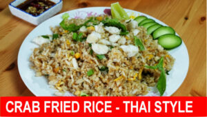 Crab fried rice video