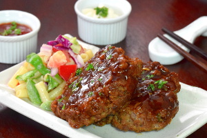 Japanese hamburger steak recipe image