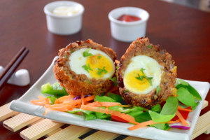 Oriental scotch egg recipe image