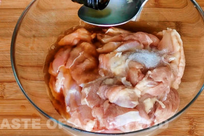 Drunken chicken - marinate