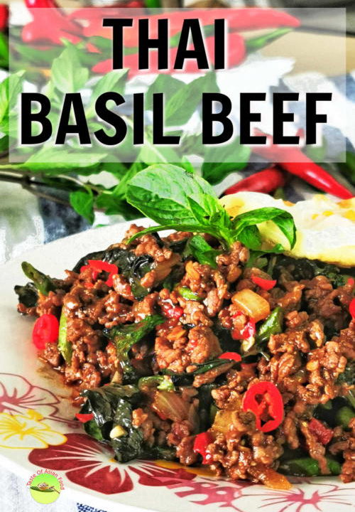 Savory, spicy, and packed with the flavor of basil and fish sauce, that is what flashes across my mind when I think of Thai basil beef.
Thai basil beef is so versatile that it can be served as Thai basil beef noodles or Thai basil beef bowl top with a fried egg.