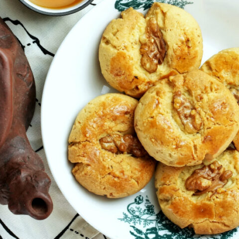 Chinese walnut cookies recie square