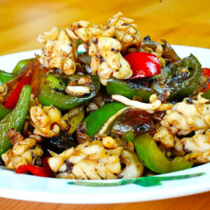 squid stir-fry with black bean sauce (7) square 2s v2