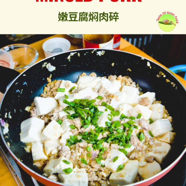 braised tofu with minced pork A