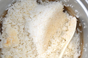fluff the rice before fried rice