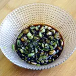 scallion in soy sauce