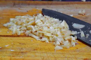 galangal for rendang (chopped)
