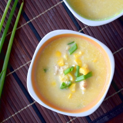 How to make chicken and corn soup in four simple steps