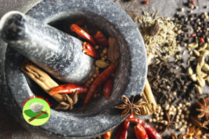 biryani with fresh spices