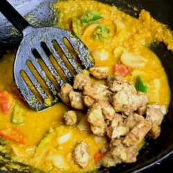 Chicken tikka masala- add chicken to gravy