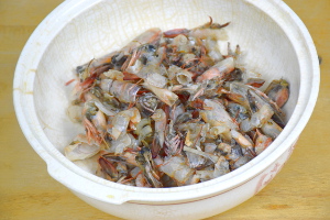 shrimp shells for the stock