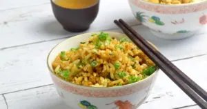 Chinese fried rice with egg