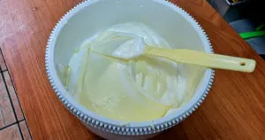 Japanese cheesecake with meringue