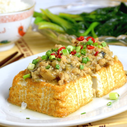 Tofu with minced pork - How to prepare in 4 simple steps