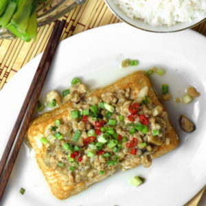 tofu with meat sauce recipe