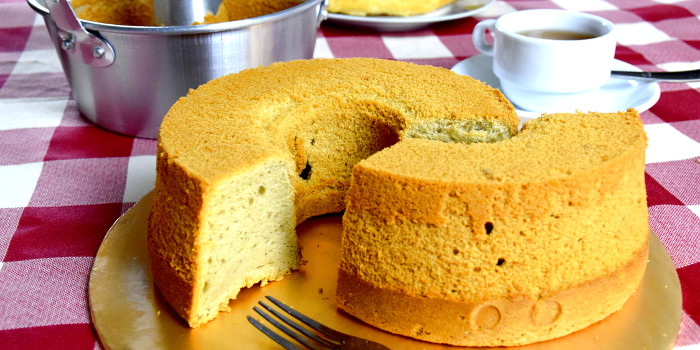 green tea chiffon cake