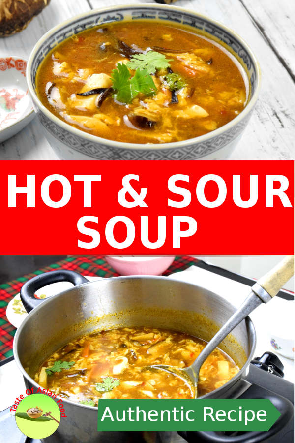 Authentic hot and sour soup recipe Szechuan style. It is a warm and hearty by itself. Also suitable to serve with rice or use it as the base of soup noodles.