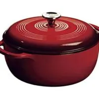  Lodge 6 Quart Enameled Cast Iron Dutch Oven. Classic Red Enamel Dutch Oven (Island Spice Red)