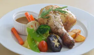 roast chicken leg