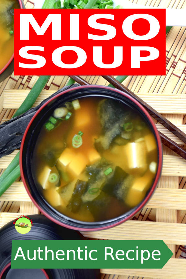 Easy to make Japanese miso soup recipe. Use only six simple miso soup ingredients.