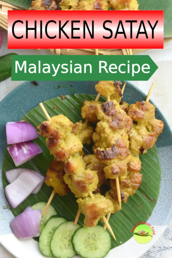Chicken satay is prepared with the chicken meat marinated with a myriad of spices and grilled to perfection. This Malaysian chicken satay recipe is tender and succulent and can be prepared with a grilled pan.