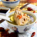 Lotus Root Soup (with pork ribs and peanuts)