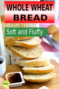 This recipe shows you how to make whole wheat bread (wholemeal bread) that is soft and fluffy by using an Asian method. Another secret: I do not knead the dough. How: Use the food processor.