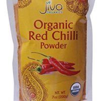 Organic Red Chilli Powder 7 Ounce - Non GMO Extra Hot Chili - by Jiva Organics