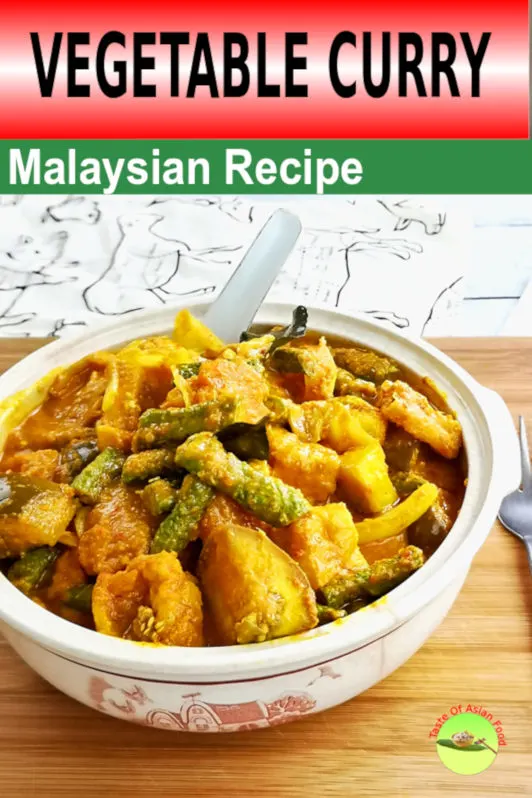 Malaysian Chinese vegetable curry Vegetable dishes are usually described as tasteless for those who like to eat meat, but I am convinced that they will submit to the incredible flavor of this vegetable curry prepared with a myriad of herbs and spices.