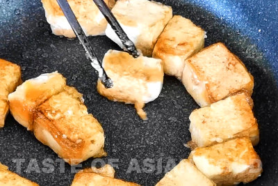 General Tsos tofu - pan-fry tofu