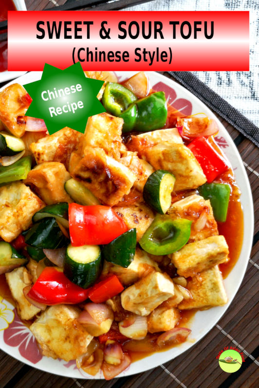 Tofu should not taste bland if it is properly cooked and seasoned. This sweet and sour tofu will surely make your mouth foaming uncontrollably!