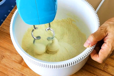 Scalion pancake - dough hook