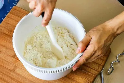Scalion pancake - mix dough
