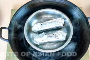 Drunken chicken - steam the chicken