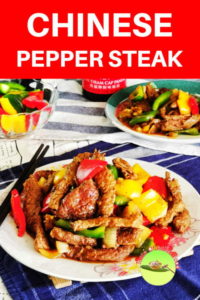 Try this Chinese pepper steak for a change! You may expect this is served uncut, but it is the opposite. The bite-sized pieces of steak are cooked over high heat and caramelized with a savory sauce.