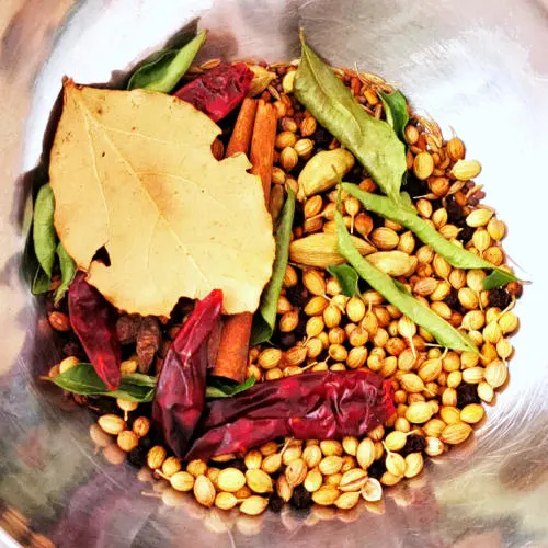 spices for Madras curry powder