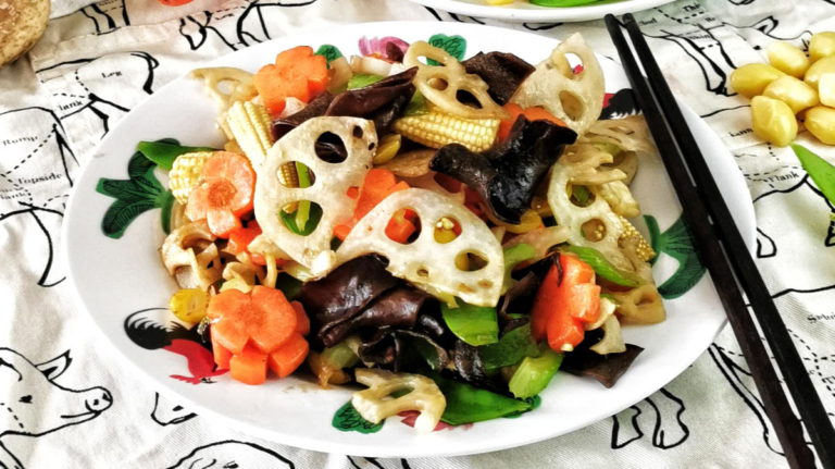 lotus root stir fry featured image