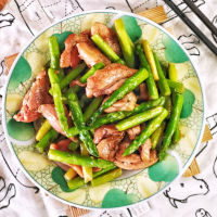 asparagus chicken stir-fry square small