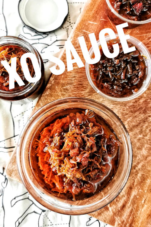 XO sauce is the most valuable Cantonese condiment, made with expensive ingredients with an intense savory flavor concentrated from dried scallop, Jinhua ham, and dried shrimps. Most people buy their XO Sauce, which is expensive. In addition, you have to settle with a toned-down flavor than the homemade type that uses higher quality ingredients. If you make it yourself, you can enjoy a fraction of the cost.