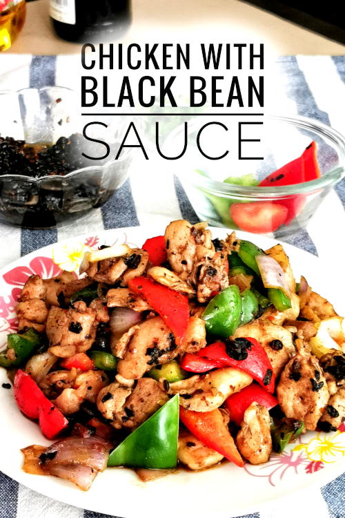 Chicken with black bean sauce prepared with homemade fermented black bean sauce. You need douchi 豆豉, follow the quick and easy steps.
