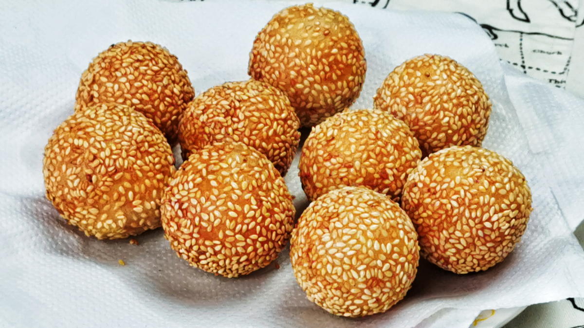 Chinese Sesame Balls - Cooking Therapy