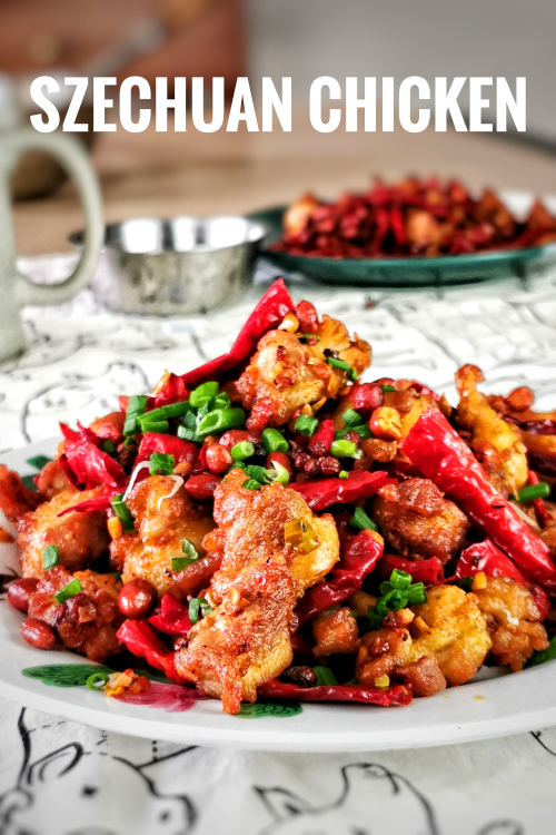 Authentic Szechuan chicken recipe (辣子鸡), best to serve with a cold beer! Spicy and numbing on your tongue.