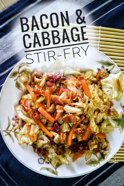 Bacon cabbage stir-fry is a sure guarantee of success. This quick and easy Chinese recipe can be a main meal or served with rice. 