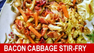 bacon cabbage stir fry video