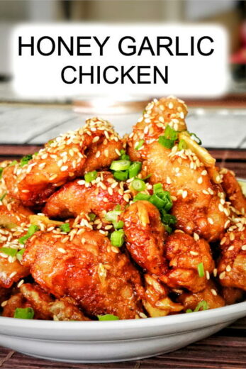 Chinese honey garlic chicken- Asian style crispy recipe