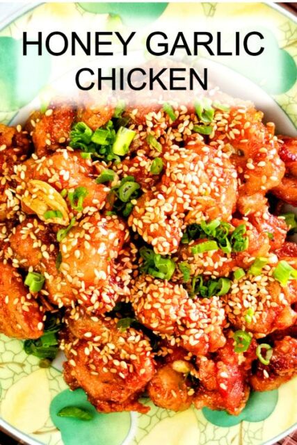 Chinese Honey Garlic Chicken Asian Style Crispy Recipe