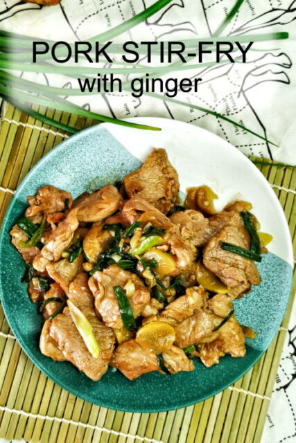 Pork Stir-fry Recipe With Ginger And Spring Onions