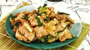 pork stir-fry with ginger featured image
