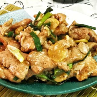 pork stir-fry with ginger featured image