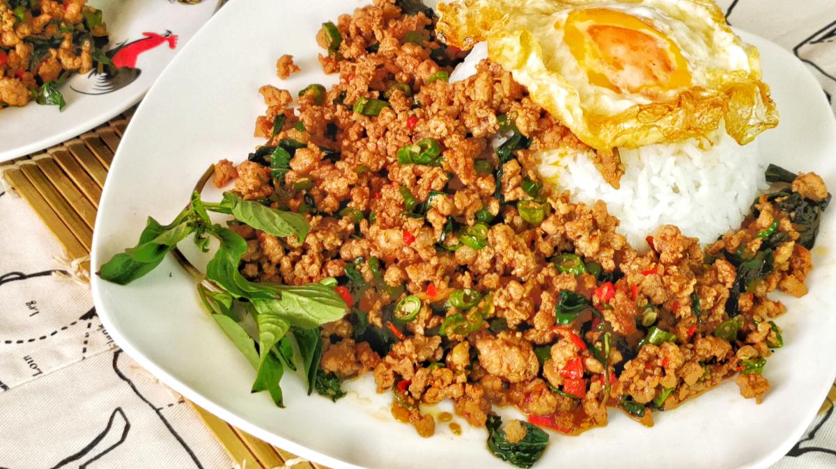 Pad Kra Pao How To Stir fry Pork With Thai Basil amazing Thai Recipe 